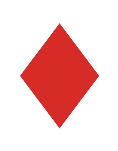 Kırmızı Rhombus 24 cm