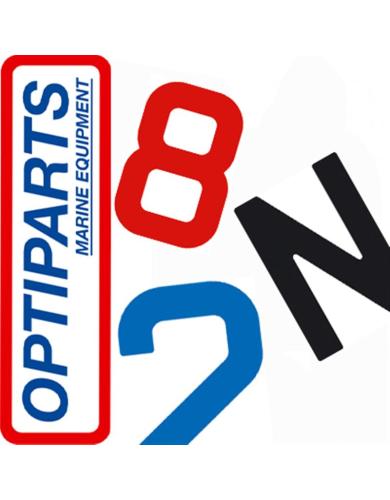 Optiparts 23,5 cm Yelken Numarası/Harf