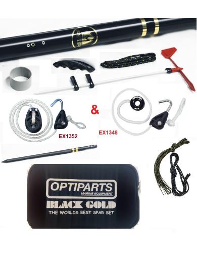 Optiparts Optimist Yarış direk donanımı Çantalı