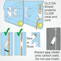 Clamcleat CL258 Yelken Kıstırmaçı Sancak